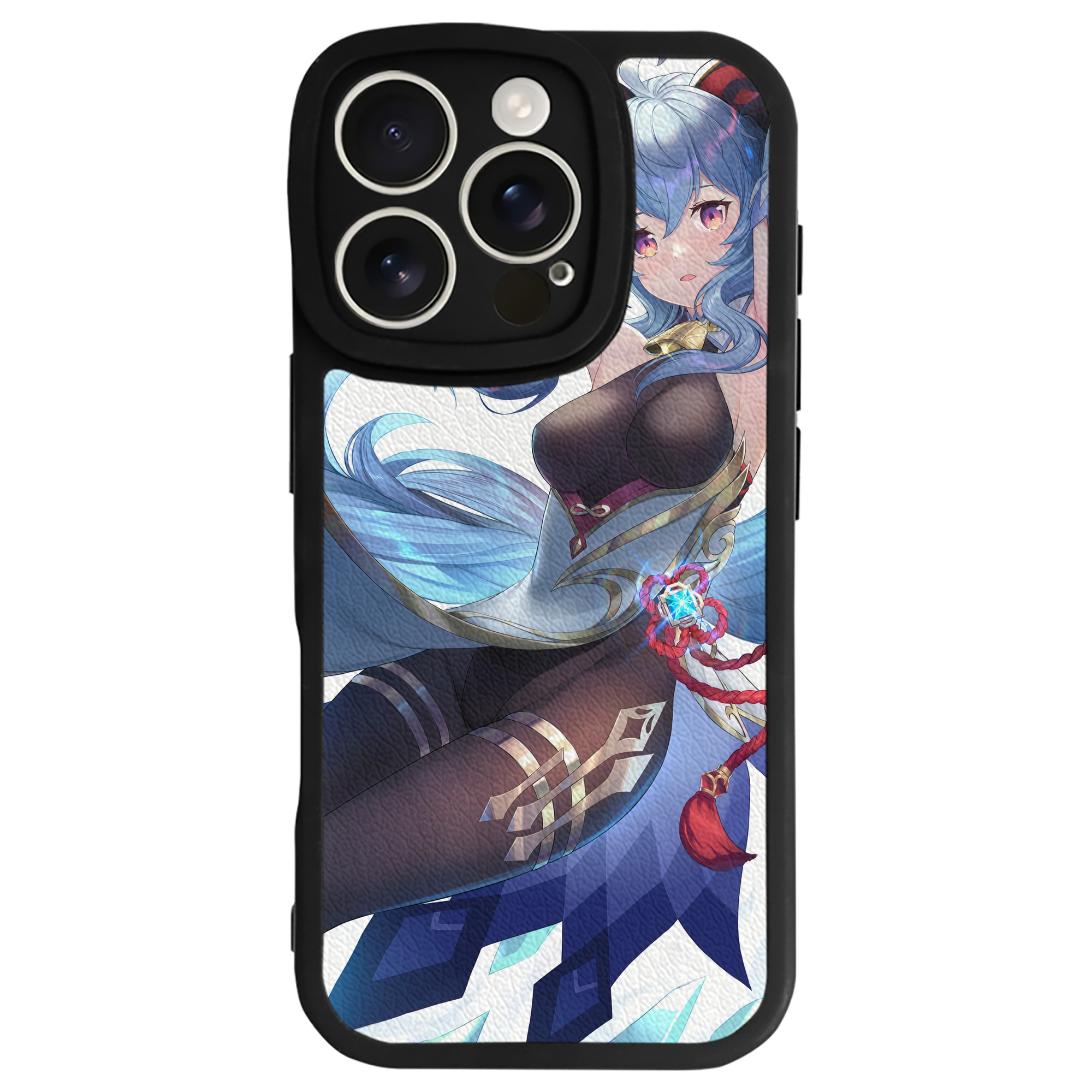 げんし神 genshin 【iPhone 16シリーズ対応】シリコンスマホケース（レザー調） 材質：シリコン